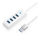 ORICO 4-Port USB 3.0 Hub with 15cm Cable & USB-A Input, White(Open Box)