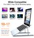 Choetech 7-in-1 100W USB-C 6-Level Adjustable Multi-function Docking Station Stand, 1*USB-C Female, 1*USB-C PD, 1*USB-C Data, 2*USB-A, 1*TF, 1*SD, 1*HDMI(Open Box)