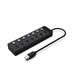 iCAN GS-HU37D 7-Port USB 3.0 Hub with LED Individual Power Switches(Open Box)