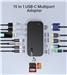 Choetech 15-in-1 USB-C 100W 4 Displays 10Gbps Docking Station | 2*HDMI 4K/60Hz, 2*USB-C, 2*USB 3.0, 2*USB 2.0, USB 3.1, Audio, PD, VGA 1080P/60hz, DP 4K/60Hz, RJ45, SD/TF(Open Box)