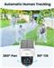 AOSU Solar Camera Security Outdoor -  100% Wire-Free Security Cameras  Wireless Outdoor for Home Surveillance with Fixed Solar Panel,  360° Panoramic View, Human Auto Tracking, 2K Color Night Vision