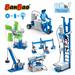 BanBao BASIC POWER MACHINERY Set 80-in-1 Models (614-piece) | STEAM Educational Discovery Kit | Includes 9V to 5V module, High-speed Motor, 9V Power Module | Explore Hand-Eye Coordination, Creative Thinking, Spatial Skills (6932)