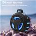 iCan B18P Bluetooth Shower Speaker, Portable Bluetooth Speakers, IP67 Waterproof Outdoor Speaker Wireless with LED Light, Floating, 2000mAh, True Wireless Stereo for Pool, Kayak, Bike, Golf, Gifts -Black