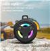 iCan B18P Bluetooth Shower Speaker, Portable Bluetooth Speakers, IP67 Waterproof Outdoor Speaker Wireless with LED Light, Floating, 2000mAh, True Wireless Stereo for Pool, Kayak, Bike, Golf, Gifts -Black