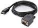 iCAN DisplayPort to VGA Cable, Single Link, Gold Plated, M/M, 6FT, Black