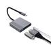 iCAN 3-in-1 Type-C to HDMI 4K 60Hz, PD 100W & USB Hub with 18cm Cable, Grey(Open Box)
