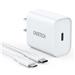 Choetech 18W USB-C PD Power Adapter | 1.2M USB-C to Lightning Cable | White