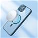 Baseus Frame Series Magnetic Case For Iphone 14 Plus 6.7-inch | Full Coverage Tempered Glass Film+Cleaning kit, Blue