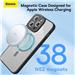 Baseus Frame Series Magnetic Case For Iphone 14  Pro Max 6.7-inch | Full Coverage Tempered Glass Film+Cleaning kit)Black
