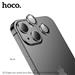 HOCO 3D Metal Frame Lens Film iPhone 15 / 15 Plus, Black (V13)