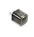 iCAN 20W USB-C PD Fast Mini Charger, Transparent / Black