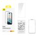 Baseus Diamond Series Full-Coverage HD Tempered Glass Screen Protector for iPhone 15, Clear (With Cleaning Kit and EasyStick Installation Tool)