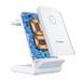 Choetech T608-F-WH 3-in-1 15W Wireless Charger Stand for AirPods, iWatch and Samsung Watch, Detachable Watch Charge