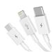 Baseus "Superior Series" Fast Charging Data Cable USB to M+L+C 3.5A ,1.5m (5ft), White(Open Box)