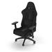 CORSAIR TC100 Relaxed Fabric Gaming Chair, Relaxed Fit, Black(Open Box)