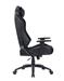 iCAN Fabric Gaming Chair, High Density Mould Foam and New Foam, 3D Armrests, 350MM KD Metal Base, 63MM Nylon Caster, Adjustable Backrest. Black