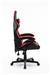 Chaise de Jeu Havit, Cuir PVC + Mousse Modelante, Rembourrage en PU Fixe avec Accoudoirs en Polyester, Base en Nylon et Roulettes en PU, Noir Rouge