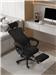 iCAN ZY-707-BK Office Chair with Footrest, Mesh and PP Material, Wooden Frame, New Foam For Seat, Armrests Upturning 90 Degrees