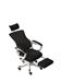 iCAN ZY-707-WH Office Chair with Footrest, Mesh and PP Material, Wooden Frame, New Foam For Seat, Armrests Upturning 90 Degrees