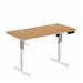 iCAN Electric Height Adjustable Desk, 120*60*73-118cm, 16mm Wooden Tabletop, Memories & Reminder, Cup Holder + Headset Holder + Cable Management, Oak