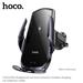 HOCO Enlightener infrared induction wireless charging car holder (air outlet) Black(Open Box)