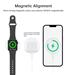 Choetech 2-in-1 15W Magnetic Wireless Charger with 180 Degree Kickstand for iPhone & Apple Watch, 100cm USB-C Cable, White(Open Box)