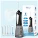 H2ofloss Oral Irrigator Set with 1*Water Flosser + 1*Travel Bag + 5*Nozzle Tips + 1*brush head + 1*transparent box, 300ml Tank, 40-110 PSI Water Pressure, IPX7 Waterproof, 5 Work Modes, LED Indicator Color, Package Including 1 USB Cable + 1 User Manual, Black.