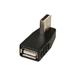 iCAN USB2 Adapter, USB Type A Male to Type A Female in 90 Degree Right Angle connection