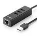 UGREEN USB 2.0 to Ethernet + 3 Port USB2.0 Combo, 0.3M, Black (CR129)