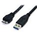 StarTech 0.5m (1.5ft) Black SuperSpeed USB 3.0 Cable A to Micro B - M/M (USB3AUB50CMB)