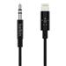 BELKIN 3.5 mm Audio Cable With Lightning Connector - 6 ft. (Black) (AV10172bt06-BLK)(Open Box)