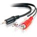 Cables to Go Value Series 3.5mm Stereo Male To 2xRCA Stereo Male - 6 ft.(40423)