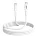 iCAN USB Type-C to Type C Charger Cable – Super Soft Silicone Jacket – 1 Meter – White (070257)