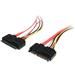 StarTech 22 Pin SATA Power and Data Extension Cable - 12in |SATA22PEXT