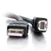 Cables To Go USB 2.0 A/B Cable - Black 5m (28104)