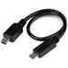 STARTECH 8 in USB OTG Cable | Micro USB to Mini USB, USB OTG Adapter, USB for Tablet, Smartphone (UMUSBOTG8IN)