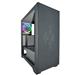 AZZA HIVE 440 ATX Gaming Computer Case, Tempered Glass Side Window, USB3.0 2*USB2.0, 12cm Digital RGB Fan, RGB SYNC with MB, P/N: CSAZ-450 Black