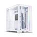 LIAN LI* PC-O11 Dynamic EVO The Pure White Tempered Glass on the Front and Left Side, Chassis Body SECC ATX Full Tower Gaming Computer Case - PC-O11DEW