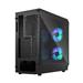 FRACTAL DESIGN Focus 2 RGB Black ATX mATX Mini ITX Clear Tinted Tempered Glass Mid Tower Computer Case(Open Box)