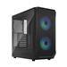 FRACTAL DESIGN Focus 2 RGB Black ATX mATX Mini ITX Clear Tinted Tempered Glass Mid Tower Computer Case(Open Box)