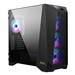 MSI MEG PROSPECT 700R Mid-Tower Case for up to EATX Motherboards, USB 3.2 Gen 2 Type-C , 4.3" LCD Touch screen, Vertical GPU Bracket, 3mm hinged tempered glass, Fans included x 4(Open Box)