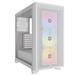 CORSAIR 3000D RGB Tempered Glass Mid-Tower, White, 3x AR120 RGB Fans