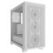 CORSAIR 3000D RGB Tempered Glass Mid-Tower, White, 3x AR120 RGB Fans(Open Box)