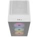 CORSAIR 3000D RGB Tempered Glass Mid-Tower, White, 3x AR120 RGB Fans