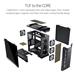 ASUS TUF Gaming GT501 Mid-Tower Computer Case for up to EATX Motherboards with USB 3.0 Front Panel, Smoked Tempered Glass, Steel Construction, and Four Case Fans (GT501/GRY/WITH HANDLE)