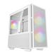 DeepCool CH360 WH mATX Airflow Case, 2x Pre-Installed 140mm ARGB Fans, 120mm ARGB rear fan, Hybrid Mesh/Tempered Glass Side Panel, Magnetic Mesh Filter, Type-C, USB 3.0, White(Open Box)