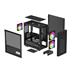 DeepCool CH360 DIGITAL mATX Airflow Case, Dual Status Display, 2x Pre-Installed 140mm ARGB Fans, 120mm ARGB rear fan, Hybrid Mesh/Tempered Glass Side Panel, Magnetic Mesh Filter, Type-C, USB 3.0, Black(Open Box)