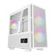 DeepCool CH360 DIGITAL WH mATX Airflow Case, Dual Status Display, 2x Pre-Installed 140mm ARGB Fans, 120mm ARGB rear fan, Hybrid Mesh/Tempered Glass Side Panel, Magnetic Mesh Filter, Type-C, USB 3.0, White(Open Box)