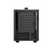 DeepCool CH160 Mini-ITX PC Case, High Airflow Mesh Panels, Full-Sized Air Cooler Support, Direct Insert GPU Capable, Flexible Drive and PSU Compatibility, Black