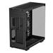 DeepCool CH780 ATX+ Panoramic case, Dual Chamber Configuration, Vertical Mount and Gen 4 Riser Cable, Tempered Glass Panels, Trinity 140mm ARGB Fans, Black